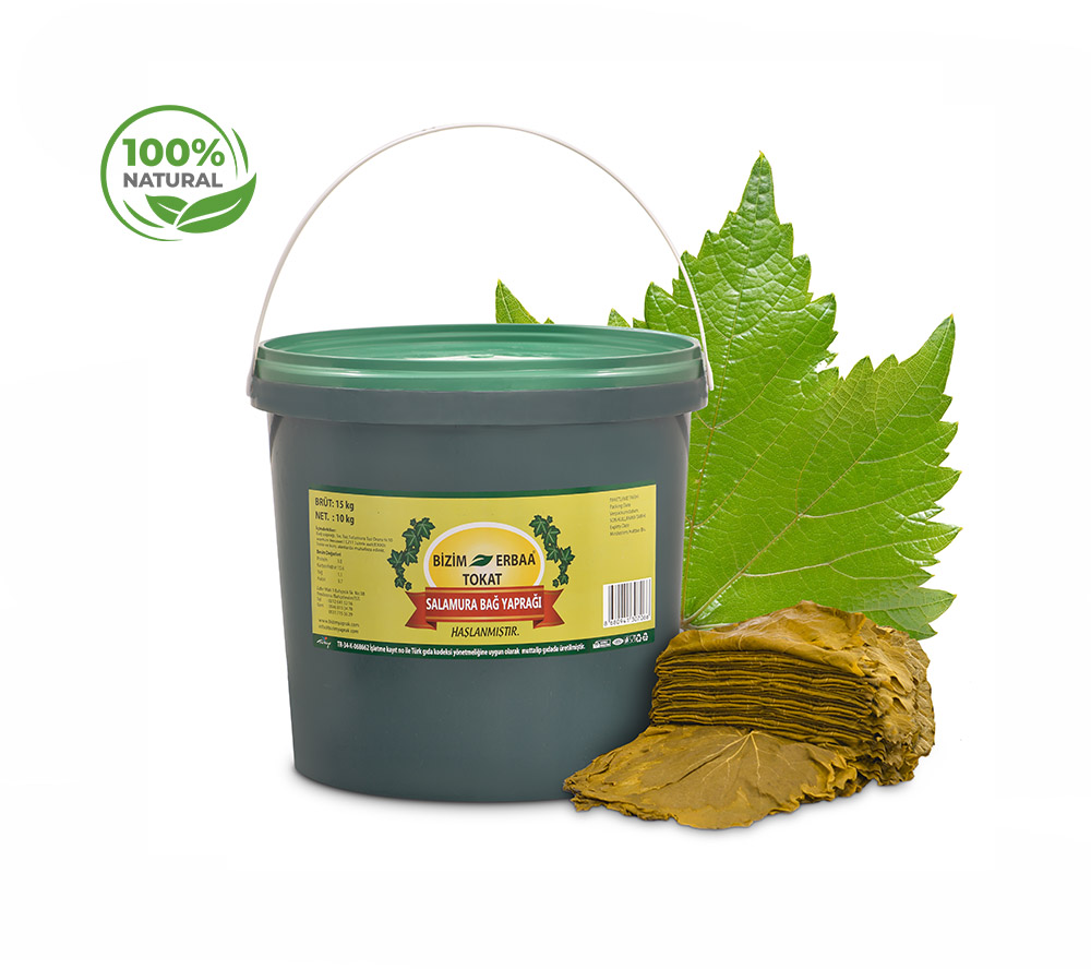 10 Kg Net 15 Kg Brüt Açık Kova Salamura Yaprak