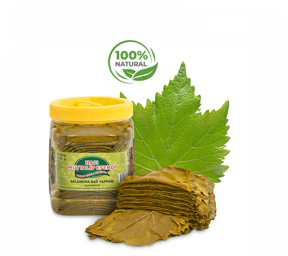 650 Gr Net 1300 Gr Brüt Pet Salamura Yaprak