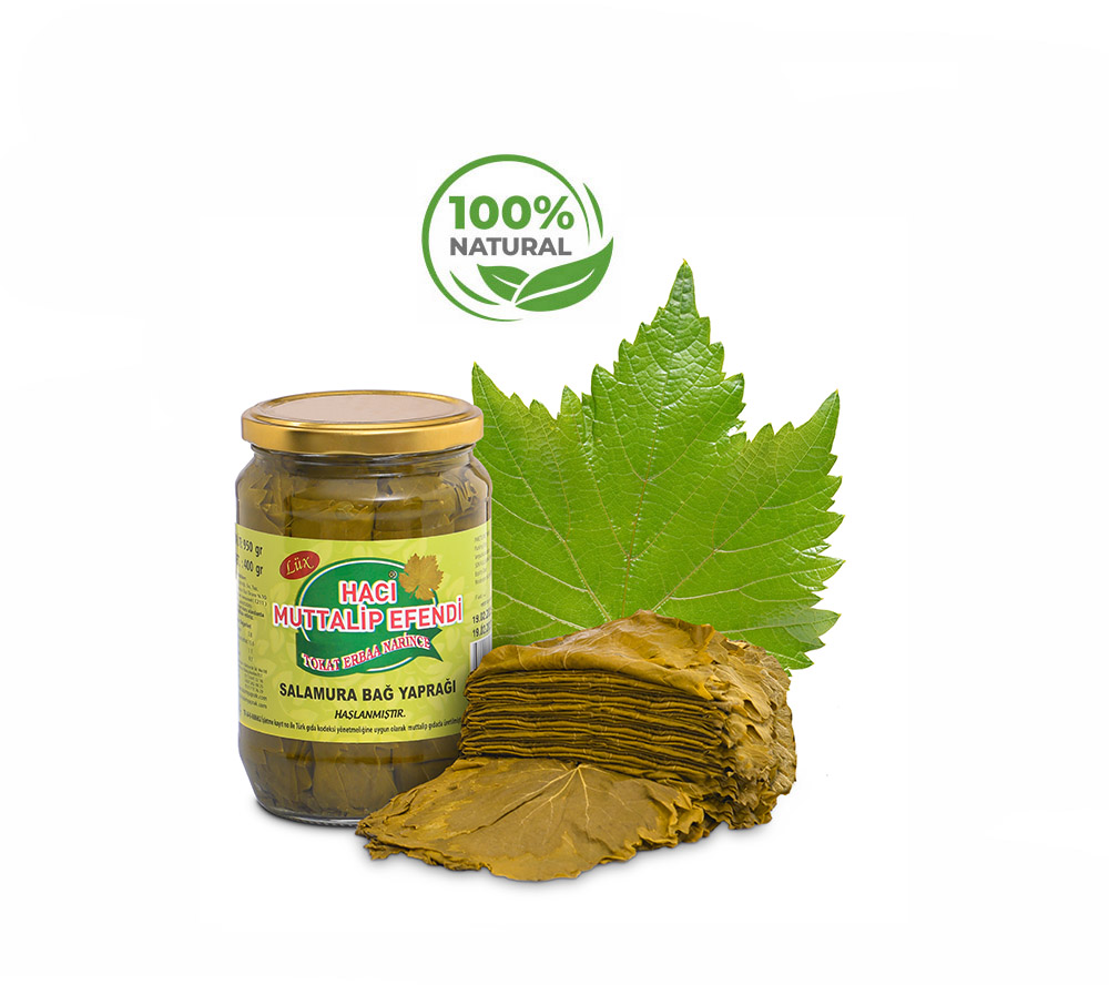 400 Gr Net 950 Gr Brüt Lüks Cam Kavanoz Salamura Yaprak