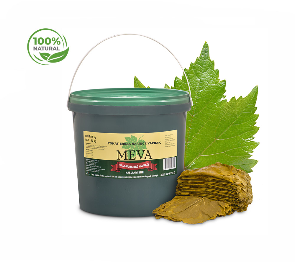 10 Kg Net 15 Kg Brüt Açık Kova Salamura Yaprak